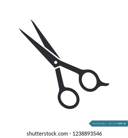 Scissor Icon Vector Template Illustration Design