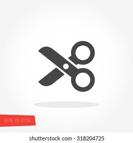 Premium Vector  Scissors icon vector. scissors symbol. isolated