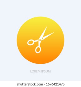 Scissor Isolated Icon / Vector / Sign / Symbol