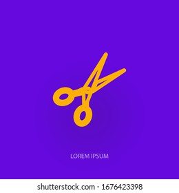 Scissor Isolated Icon / Vector / Sign / Symbol