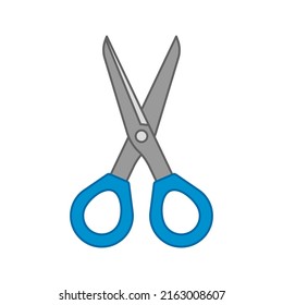 Scissor isolated on white background. Vector illustration