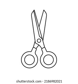 Scissor isolated on white background. Vector illustration