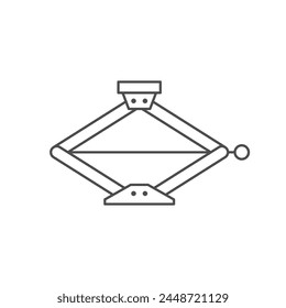 Scissor jack line outline icon