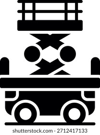 Scissor Lift Creative Vector Icon Design