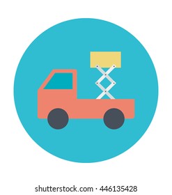Scissor Lift Vector Icon