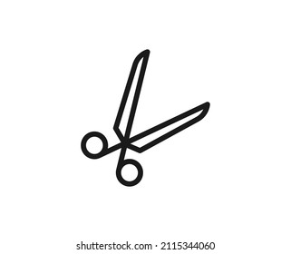 Scissor line icon. Vector symbol in trendy flat style on white background. Barber shop sing for design.