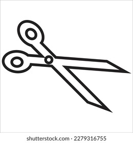 scissor line new vector icon