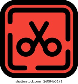 Scissor Line vector Icon Design