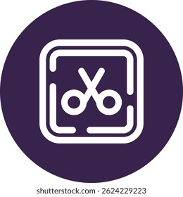 Scissor Line vector Icon Design