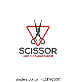 Scissor Logo Design Stock Vector (Royalty Free) 1117618007 | Shutterstock