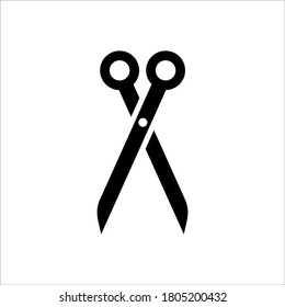 scissor logo design vector sign