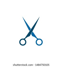Scissor logo design vector template