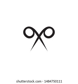 Scissor logo design vector template