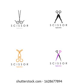 Scissor Logo Design Vector Template