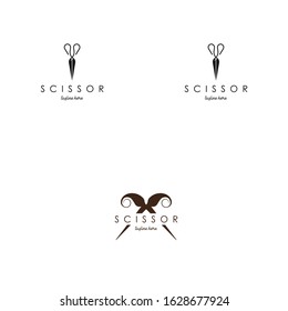 Scissor Logo Design Vector Template
