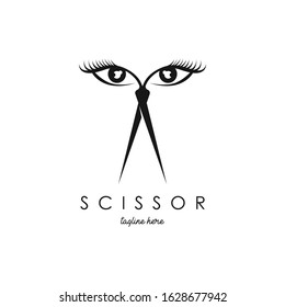 Scissor Logo Design Vector Template