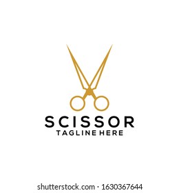 Scissor Logo Design Vector Template