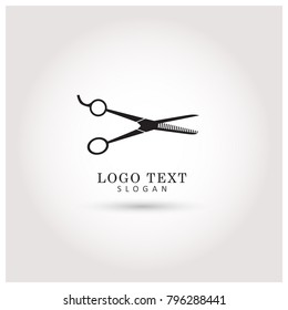 Scissor Logo. Symbol & Icon Vector Template.