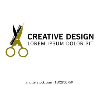 Scissor Logo.Barber Logo.Barbershop Logo Vector Illustration
