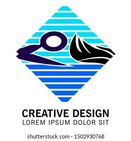 Scissor Logo.Barber Logo.Barbershop Logo Vector Illustration