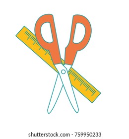 Scissor and ruler design