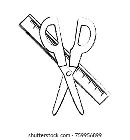 Scissor and ruler design