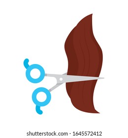 scissor salon cutting hair icon vector illustration design