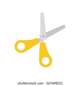 Scissor school utensil icon vector illustration graphic design
