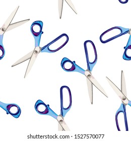 Scissor seamless pattern background for dress texture or decoration.