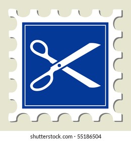 Scissor Sign Stamp
