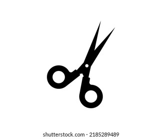 Scissor silhouette icon illustration  template for many purpose. Isolated on white background
