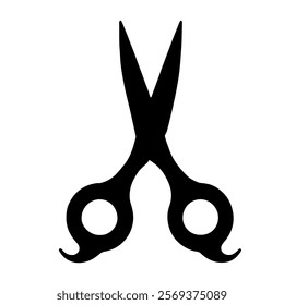 Scissor silhouette vector icon sign symbol illustration design.
