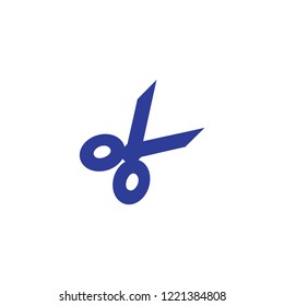 scissor simple icon