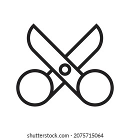 Scissor stationery Icon Vector For Web, Presentation, Logo, Infographic, Symbol