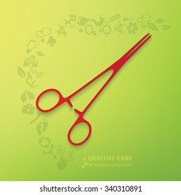 Scissor symbol design,clean vector