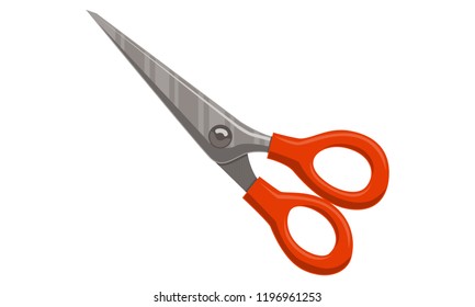 Scissor Template Vector Isolated Color