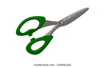 Scissor Template Vector Isolated Color