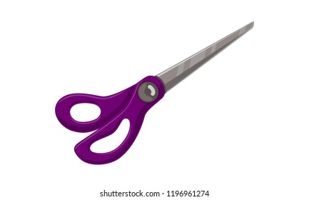 Scissor Template Vector Isolated Color