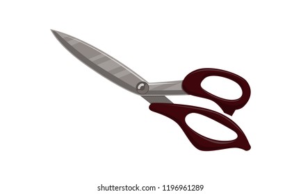 Scissor Template Vector Isolated Color