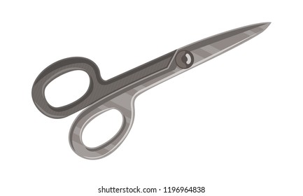 Scissor Template Vector Isolated Color