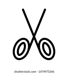 scissor thin line vector icon