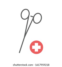 Scissor tool icon , vector file