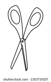 scissor tool isolated icon