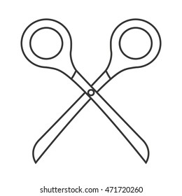 scissor tool isolated icon vector illustration design