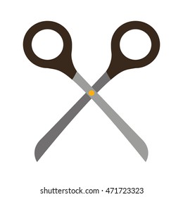 scissor tool isolated icon vector illustration design