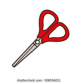 scissor tool isolated icon vector illustration design