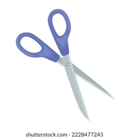 Scissor tool on white background