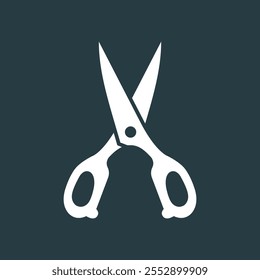 Scissor trendy artwork beautiful abstract vector illustration colorful applicative design.eps