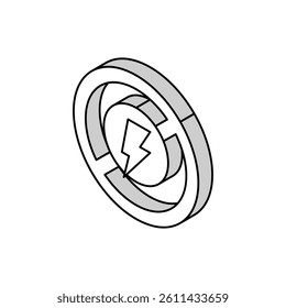 scissor use prohibition sign isometric icon vector. scissor use prohibition sign sign. isolated symbol illustration