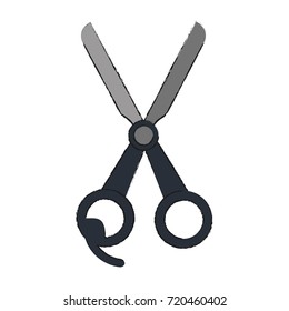 Scissor utensil isolated